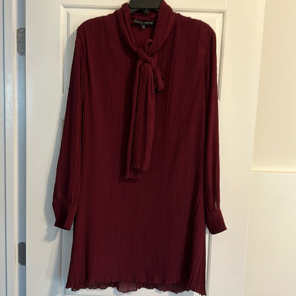 English Factory Tie Neck Dress